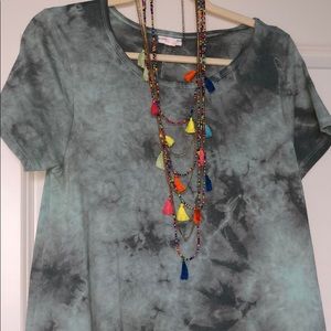 Lularoe Carly tie-dye Grey